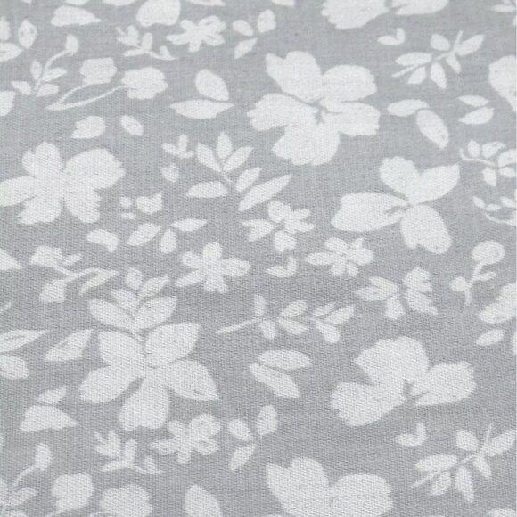 4pc Calvin Klein Expressive Floral Queen Sheet Set Dusty Blue Gray Sateen 300tc - Picture 7 of 7